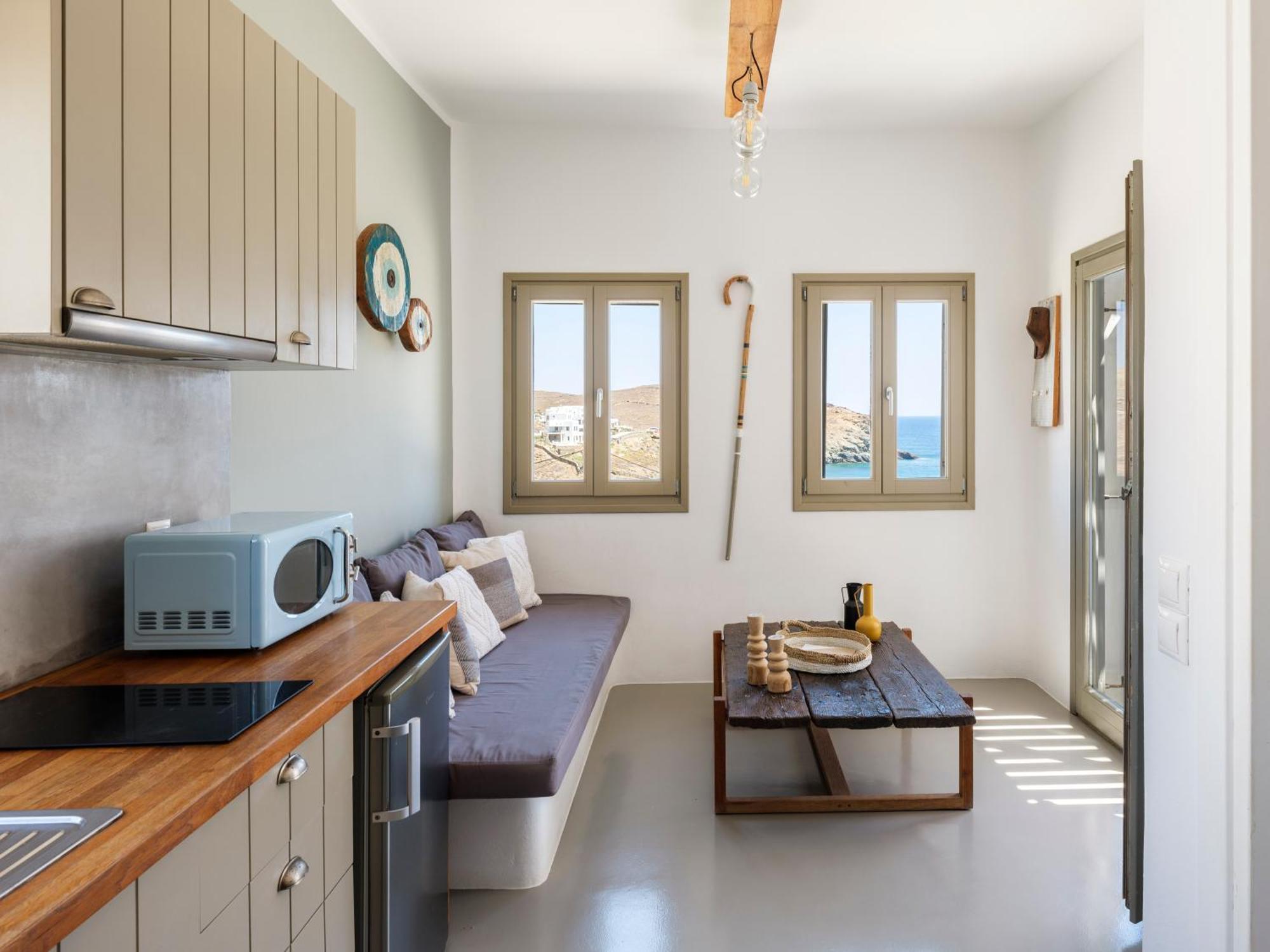Sea Rock & Sky Private Mykonos Residence Merchia Beach エクステリア 写真