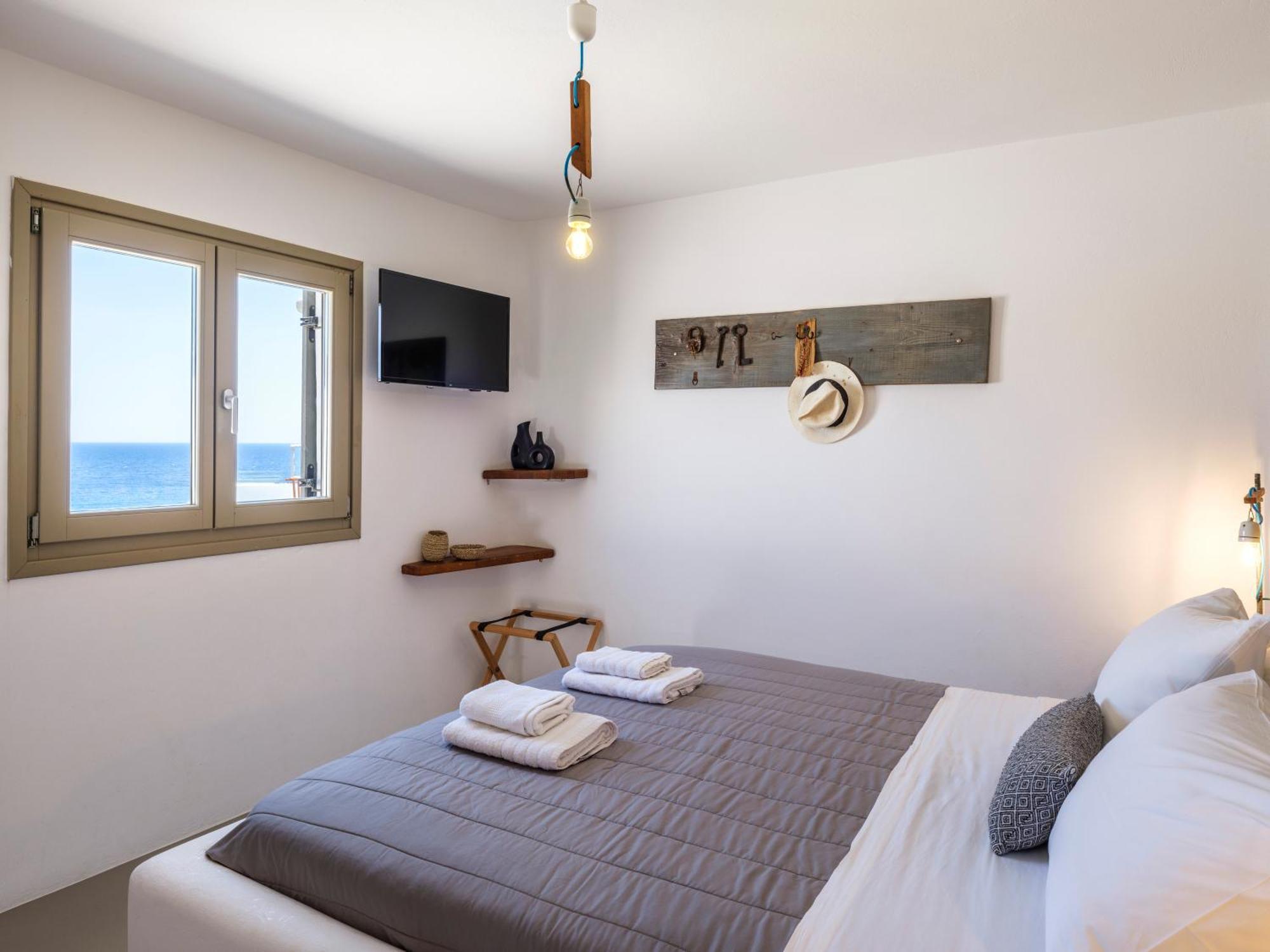 Sea Rock & Sky Private Mykonos Residence Merchia Beach エクステリア 写真