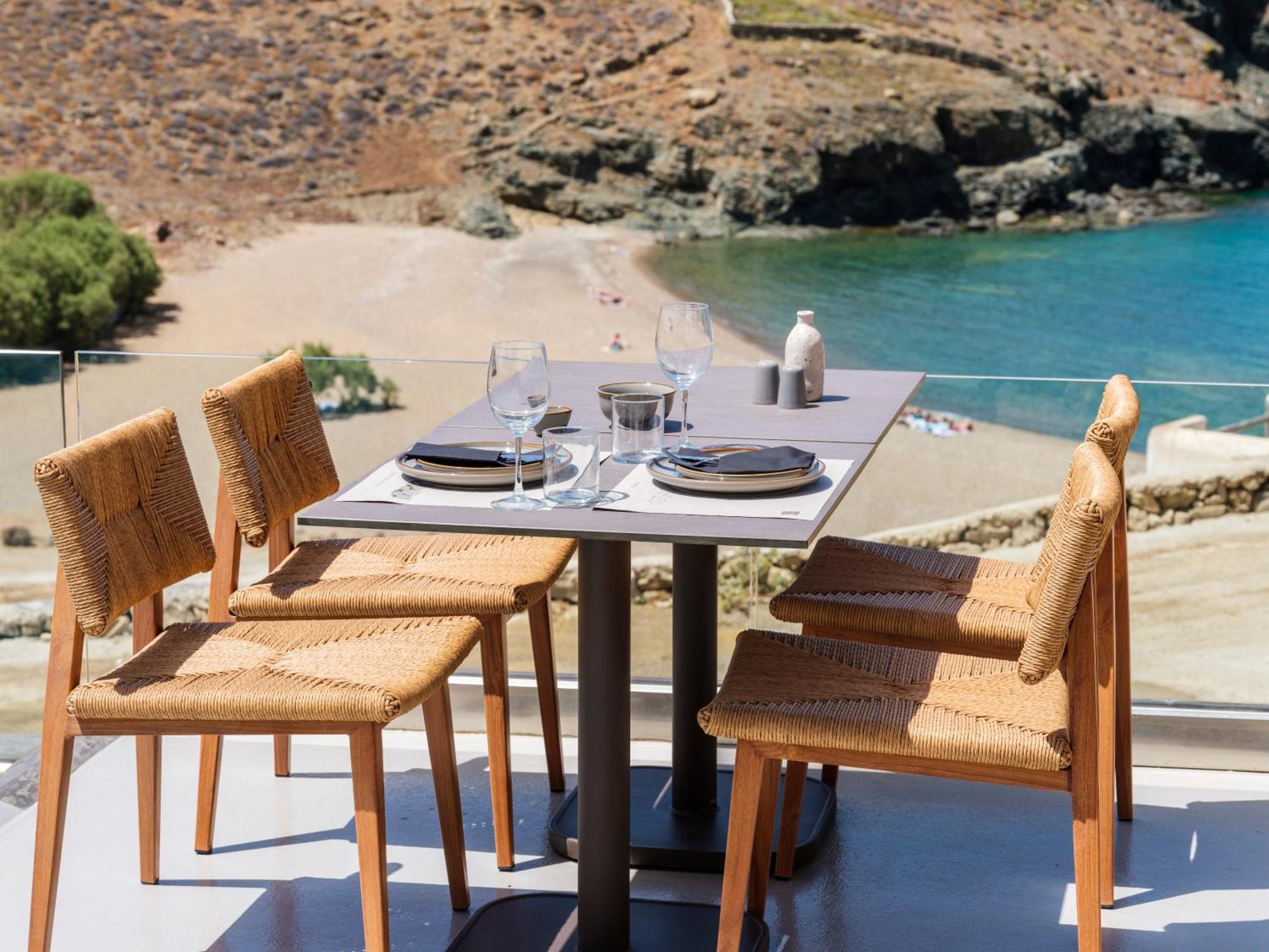 Sea Rock & Sky Private Mykonos Residence Merchia Beach エクステリア 写真