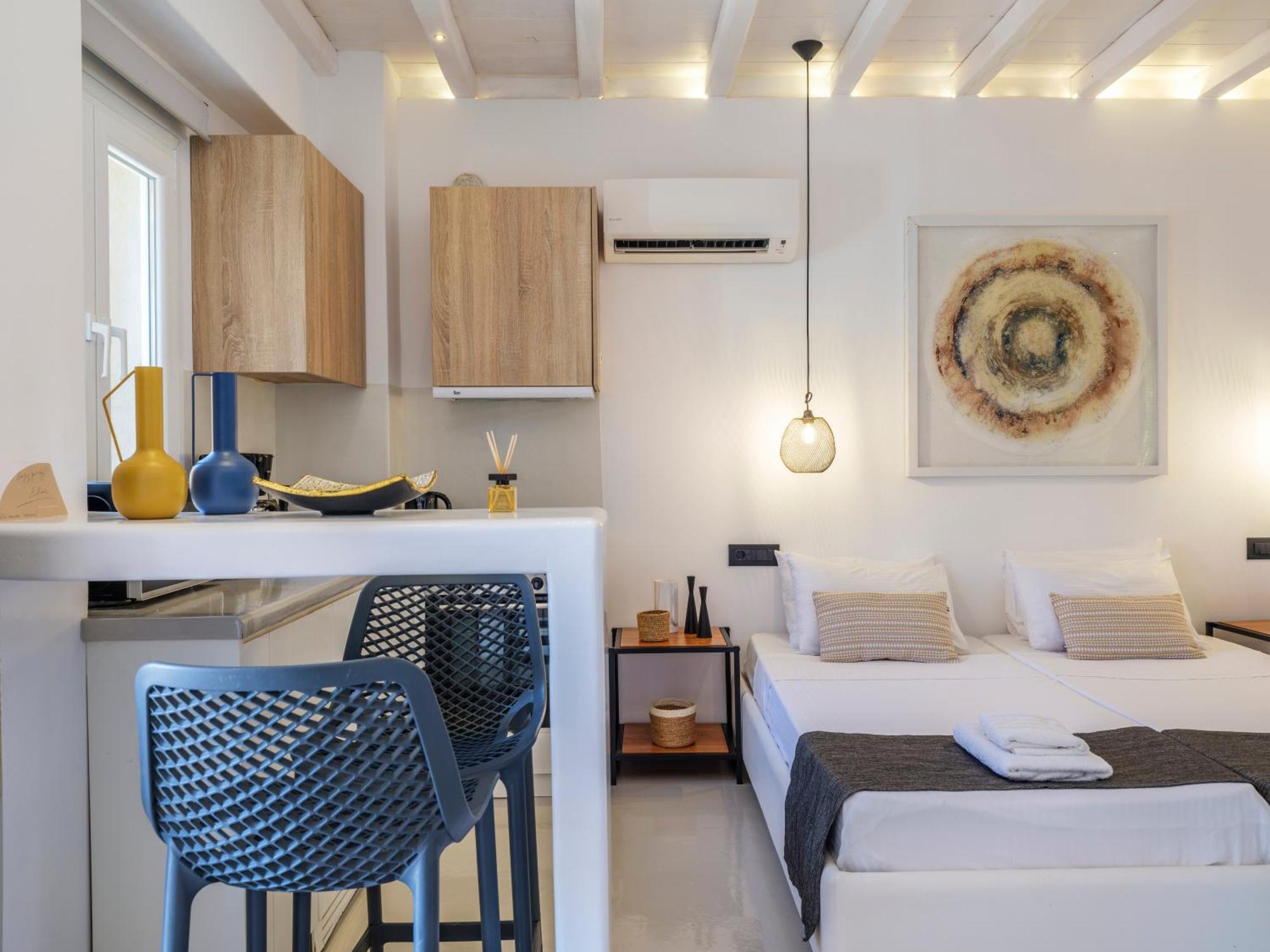 Sea Rock & Sky Private Mykonos Residence Merchia Beach エクステリア 写真